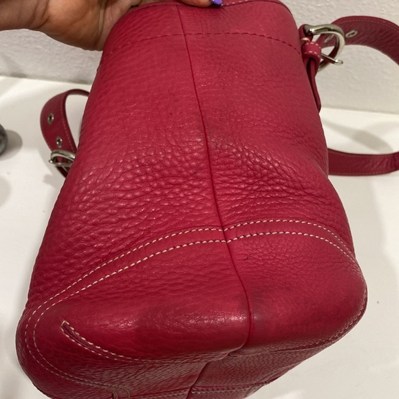 Authentic Vintage Pink Coach Purse Soho Satchel J04S-4295  Bag RARE Color - Picture 7 of 14